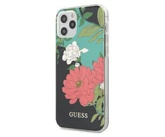 Dėklas Apple iPhone 12 Pro Max Guess N°1 Flower Collection (GUHCP12LIMLFL01) juodos spalvos