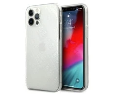 Apple iPhone 12 / 12 Pro Guess Transparent dėklas 4G 3D Pattern Collection GUHCP12M3D4GTR skaidrus