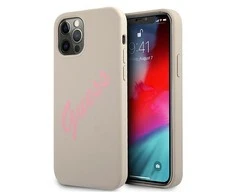 Dėklas GUESS GUHCP12MLSVSGP IPHONE 12/12 PRO 6.1 "GRAY Rožinis/GRAY Rožinis HARDCASE SILICONE VINTAGE