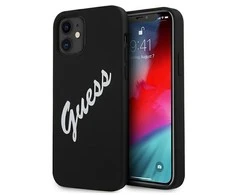 Dėklas GUESS HARDCASE GUHCP12SLSVSBW SILICONE VINTAGE IPHONE 12 MINI Juodas/Baltas
