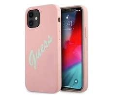 Dėklas GUESS HARDCASE GUHCP12SLSVSGP SILICONE VINTAGE IPHONE 12 MINI Rožinis/MINT