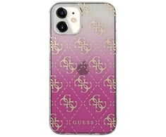 Guess GUHCP12SPCU4GGPI Apple iPhone 12 mini 5,4″ rožinės spalvos kietas dėklas 4G Gradient