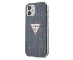 Apple iPhone 12 Mini Guess dėklas Jeans Collection (GUHCP12SPCUJULDB) mėlynos spalvos