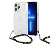 Dėklas GUESS GUHCP13LKPSBK IPHONE 13 PRO / 13 6.1 "TRANSPARENT HARDCASE Juodas PEARL