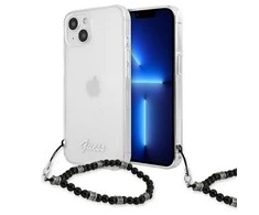 GUESS GUHCP13SKPSBK IPHONE 13 MINI 5.4" SKAIDRUS KIETAS DĖKLAS Juodas PEARL