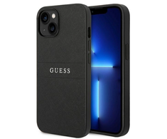Dėklas Guess GUHCP14MPSASBBK iPhone 14 Plus 6,7" juoda/juodas Saffiano Strap