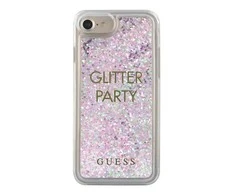 Apple iPhone SE 2022 / SE 2020 / 7 / 8 Guess Hard dėklas Liquid Glitter Party (GUHCP7GLUQPU) violetinės spalvos