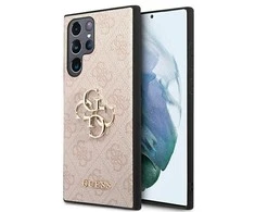 Dėklas Guess GUHCS22L4GMGPI S908 S22 Ultraróżowy/pink hardcase 4G Big Metal Logo