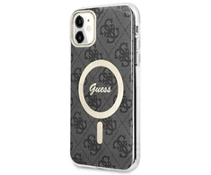 Dėklas GUESS GUHMN61H4STK IPHONE 11 6.1 "Juodas/Juodas HARDCASE 4G MAGSAFE