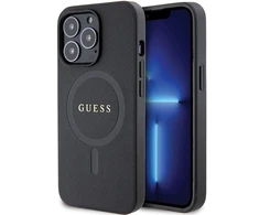 Dėklas GUESS GUHMP13LPSAHMCK IPHONE 13 PRO / 13 6.1 "Juodas / Juodas HARDCASE SAFFIANO MAGSAFE