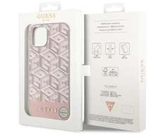 Dėklas GUESS GUHMP14SHGCFSEP IPHONE 14/15/13 6.1 "Rožinis / Rožinis HARD CASE GCUBE STRIPES MAGSAFE