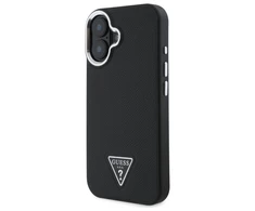 Guess GUHMP16MPGTSPSK Apple iPhone 16 Plus 6.7" dėklas telefonui juodos spalvos hardcase Grained Triangle MagSafe