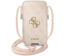 Krepšys Guess 6,7" dėklas 4G Big Metal Logo (Guuphl4gmgpi) rožinės spalvos