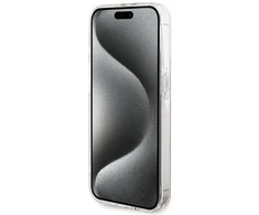 Dėklas GUESS GUHCP15LH4SGP IPHONE 15 PRO 6.1 "Rožinis/Rožinis HARDCASE IML 4G GOLD STRIPE
