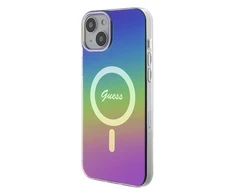 Guess GUHMP15MHITSK Apple iPhone 15 Plus / 14 Plus 6.7" dėklas telefonui įvairiaspalvis hardcase IML Iridescent MagSafe
