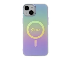 Guess dėklas, skirtas iPhone 15 Plus 6,7 GUHMP15MHITSU HC IML MAGSAFE IRIDESCENT violetinės spalvos inės spalvos