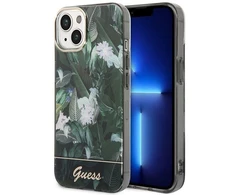 Guess Jungle Collection iPhone 14 Dėklas - Žalias