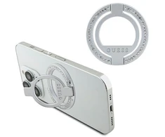 Guess MagSafe Ring Rhinestone holder - sidabro spalvos