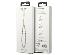 Guess pakabukas GUSTPEARU telefono dirželis alyvinės spalvos Heishi Beads