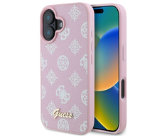 Dėklas Guess Peony Script MagSafe - Case Apple iPhone 16 pink