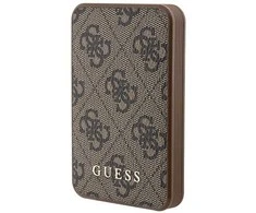 Guess Powerbank 15W GUPB5LP4GEGW 5000mAh rudos spalvos 4G odinis metalinis logotipas