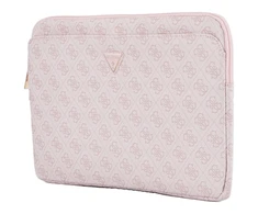 Bag Guess Sleeve 14″ 4G Zipper Pocket Triangle Logo rožinės spalvos
