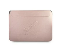 Guess Sleeve GUCS13PUSASPI 13" rowy / Rožinė Saffiano Script