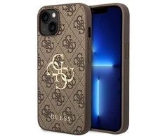 Dėklas GUESS GUHCP14S4S4GBBB IPHONE 14/15/13 6.1 "BRONZE / BROWN HARDCASE 4G BIG METAL LOGO
