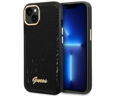 Dėklas Karl Lagerfeld GUESS GUHCP14MHGCRHK IPHONE 14 PLUS / 15 PLUS 6.7 "Juodas / Juodas HARDCASE CROCO COLLECTION