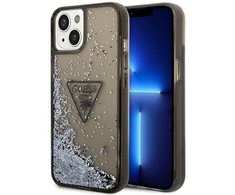 Dėklas Guess GUHCP14SLFCTPK iPhone 14 6.1" juodas/juodas hardcase Liquid Glitter Palm Collection
