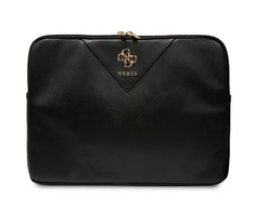 Nešiojamo kompiuterio dėklas 14" Guess Sleeve Triangle 4G (GUCS14ZPGSTEGK) juodos spalvos