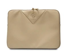 Nešiojamo kompiuterio dėklas 14" Guess Sleeve Triangle 4G (GUCS14ZPGSTEGD) aukso spalvos