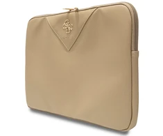 Nešiojamo kompiuterio dėklas 14" Guess Sleeve Triangle 4G (GUCS14ZPGSTEGD) aukso spalvos