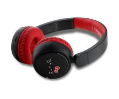 Ausinės Hello Kitty Face Logo Bluetooth raudonos spalvos