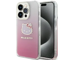 Hello Kitty HKHCP13XHDGKEP Apple iPhone 13 Pro Max 6.7″ rožinės spalvos kietas dėklas IML Gradient Electrop Kitty He