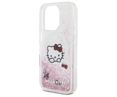 Hello Kitty HKHMP16XLSWKH Apple iPhone 16 Pro Max 6.9″ baltos spalvos kietas dėklas Liquid Glitter Sweet Kitty Bo