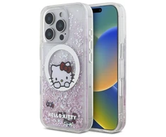 Hello Kitty HKHMP16XLSWKH Apple iPhone 16 Pro Max 6.9″ baltos spalvos kietas dėklas Liquid Glitter Sweet Kitty Bo