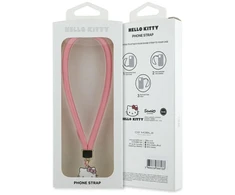 Virvelė telefonui Hello Kitty Nylon Cord Kitty Head rožinės spalvos