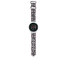 Apyrankė Samsung Galaxy Watch (46mm) / Samsung Gear S3 (46mm) / Huawei Watch GT / GT 2 / GT 2 PRO / GT 3 / GT 3 PRO (46mm) Hello Kitty Dirželis Strap Silicone Heads &amp; Stripes (HKUWLSDIESK) juodos spalvos