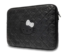 Nešiojamo kompiuterio krepšys 14" Hello Kitty Sleeve Zip PU Quilted Bows (HKCSZPEKHBPK) juodos spalvos