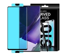 Hurtel 3D Edge Nano Flexi Glass Hybrid Full ekrano apsauga su rėmeliu Samsung Galaxy S21+ 5G (S21 Plus 5G) juodos spalvos