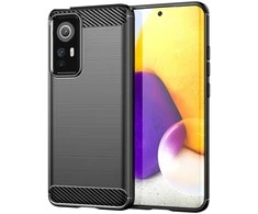 Hurtel Carbon dėklas skirtas Xiaomi 12 / 12X, juodas