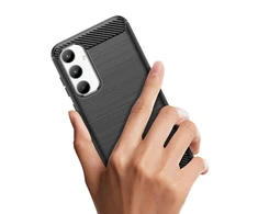 Hurtel Carbon Samsung Galaxy A35 – dėklas telefonui juodos spalvos