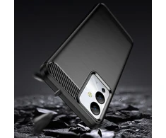 Hurtel Carbon Infinix Note 12i flexible silikoninis carbon dėklas telefonui juodos spalvos