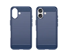 Hurtel Carbon Apple iPhone 16 Plus – dėklas telefonui mėlynos spalvos