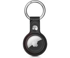 Hurtel Apple AirTag PU Leather dėklas – juodos spalvos