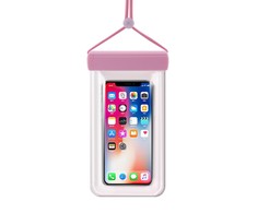 iLike Hurtel Vandeniui atsparus telefono dėklas 115 mm x 220 mm baseino paplūdimio krepšys šviesiai rožinis