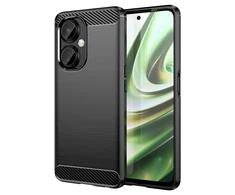 Hurtel Carbon Case dėklas, skirtas OnePlus Nord CE 3 lankstus silikoninis anglies dangtelis juodas