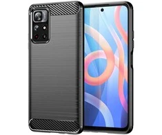 Hurtel Carbon dėklas skirtas Xiaomi Redmi Note 11, juodas