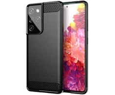 Hurtel Carbon dėklas skirtas Samsung Galaxy S21 Ultra 5G, juodas